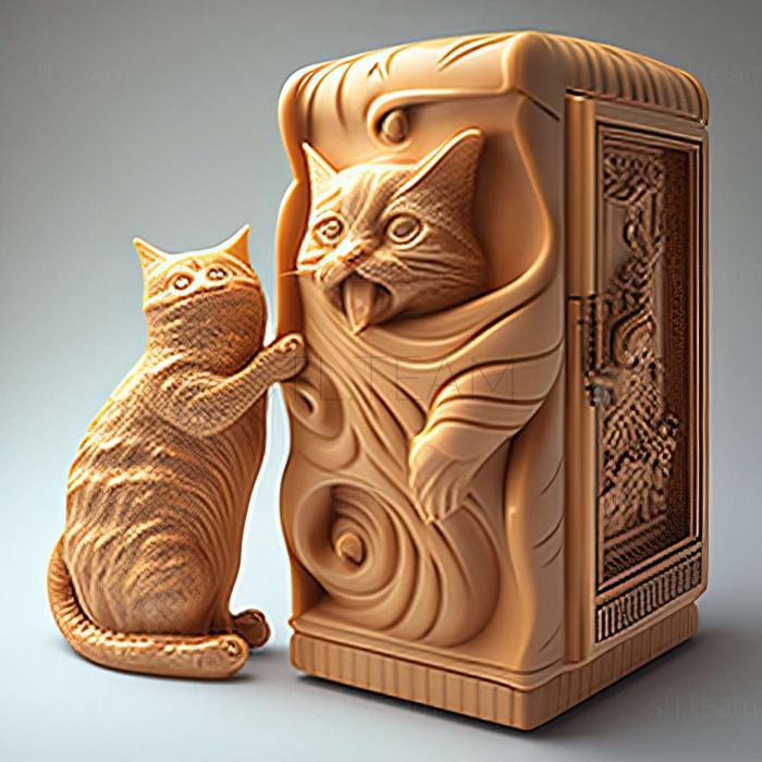 3D model Pittsburgh refrigerator cat (STL)